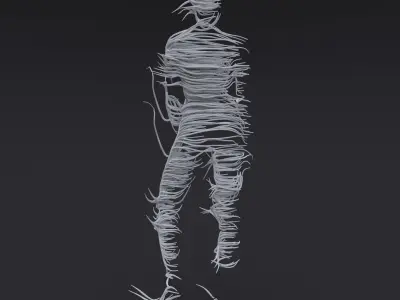 Abstract Hollow Spirit Character 3D model