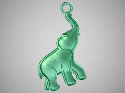 Forged Metal Elephant 3D print model