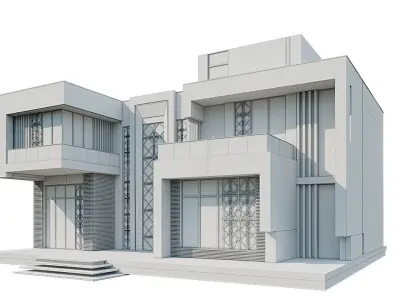 modren house 10 3D model