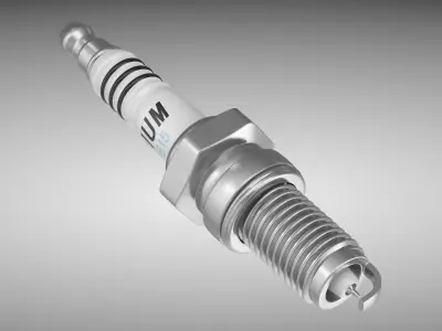 Spark Plug Low-poly 3D model