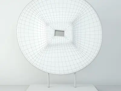 Rustic Ox Cart Wooden Wheel 3D model