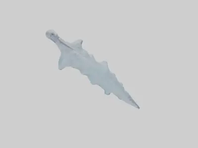 Icicle Decoration Model Low-poly 3D model