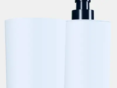 STORAVAN 3-piece bathroom set Low-poly 3D model