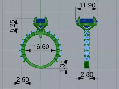 Gold N1550 3D print model
