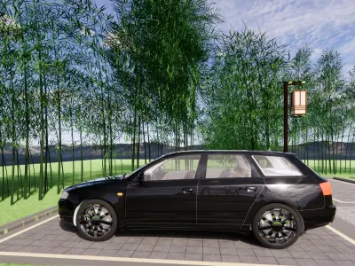 AUDI A4 AVANT Low-poly 3D model