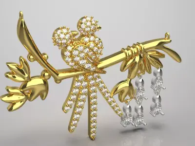 beard jewelry pendant jp0289 3D print model