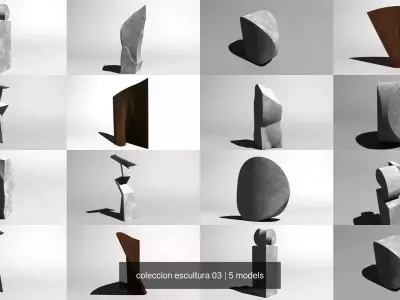 coleccion escultura 03 3D Model Collection
