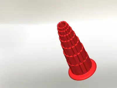 Parallelepiped Vases Free 3D model