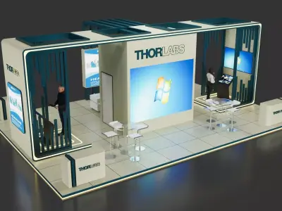Exhibition booth 10x7 meters 3D model