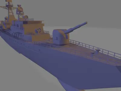 Russian battleship RF yaroslav mudry 3D print model