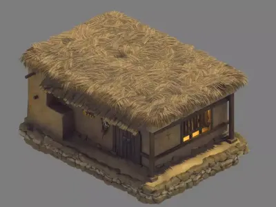 gAME Desert House - House 08 3D model