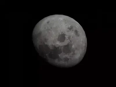 Moon 3D model from spacecraft nasa Free 3D model