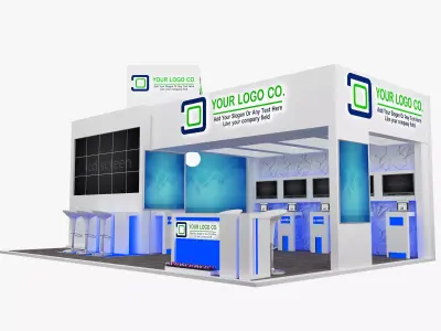 Booth Exhibition Stand a565b 3D model