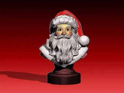 Santa Claus Bust 3D print model