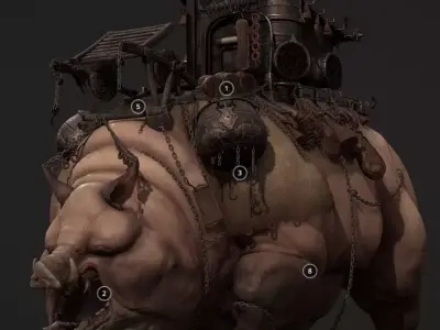 Smutton the 5th Low-poly 3D model