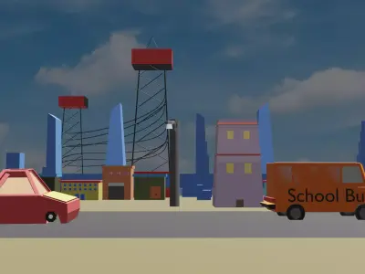 Industrial site 3D model