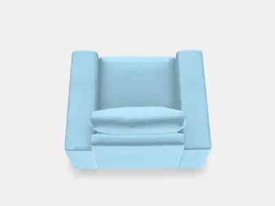 VIMLE Armchair 6 Low-poly 3D model