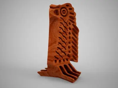 Abstract Bird Trinket 3D print model