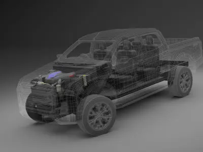 All New ISUZU D MAX 2022 3D model