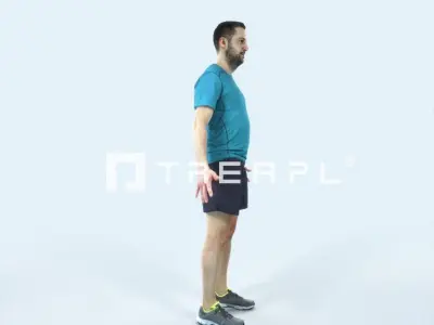 Portrait 09A Animated Rigged Sports Man Low-poly 3D model
