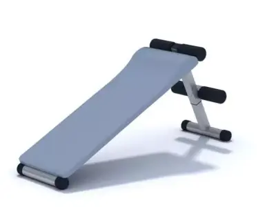 Blue Gym Equipment 3D model