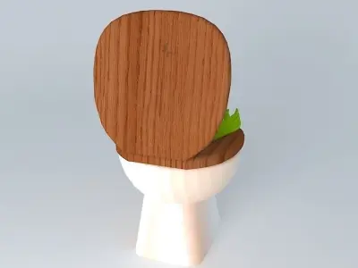 Toilet monster Free 3D model