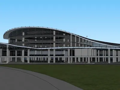 Large Airport 3D Model Architecture 3D model