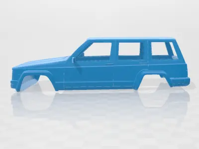Jeep Cherokee XJ 2000 - Body Car STL Model 3D print model