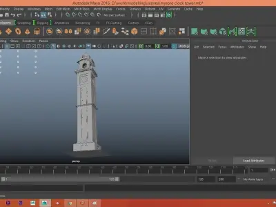 mysore clock tower 3D model