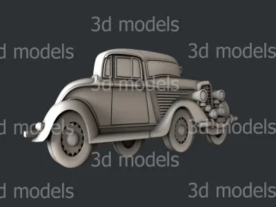 3d STL models for CNC router car 3D model