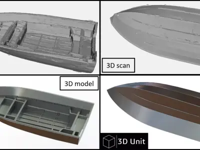 Scaning boat  3D model