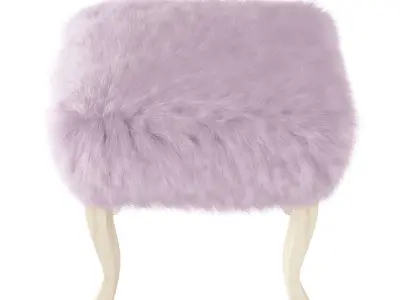 Homepop Decorative Square Ottoman 3D model