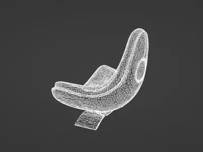 Futuristic Modern Armchair Design 3D model