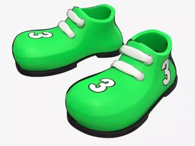 cartoon shoes 3D model