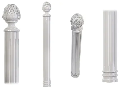 Classic baluster 02 3D model
