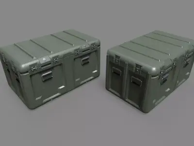 Ammo Boxes Free low-poly 3D model