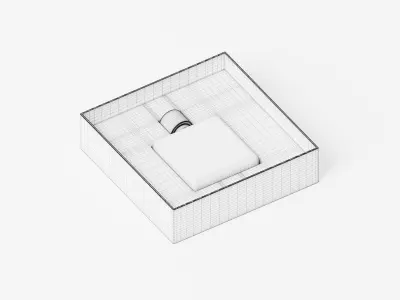 Luxury Perfume with Box 3D Model Low-poly 3D model