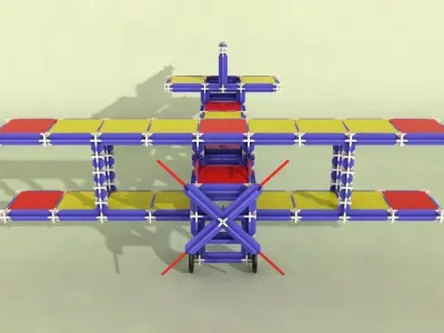 Toy Plane and Truck Free low-poly 3D model