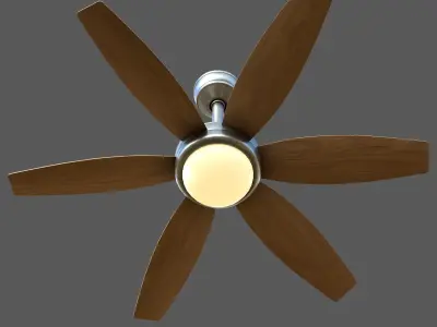 Ceiling Fan Low-poly 3D model