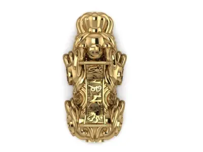 5 Pixiu Face Bracelet-Unicorn bracelet 02 3D print model