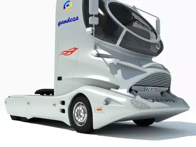 Future White Truck 3D model