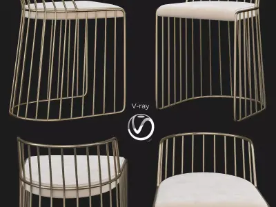 Bar Stools That Will Luxury 3d model Low-poly 3D model