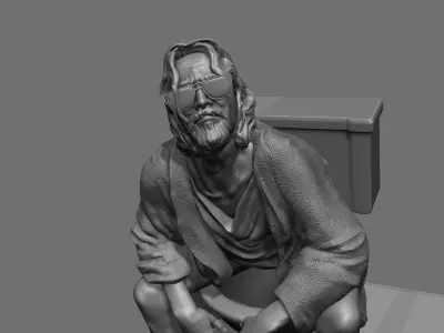 The Dude Toilet The Big Lebowski 3D print model