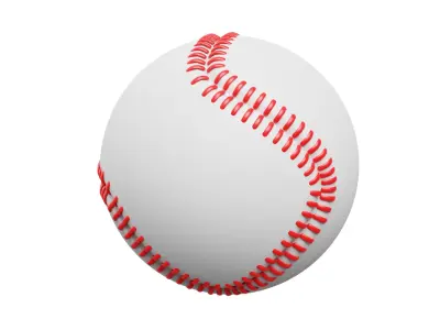 Baseball 3D model get
