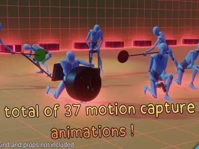 Racing Team animations - Motion Cast03 Vol1 3D model