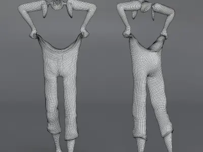 decorative figure Low-poly 3D model