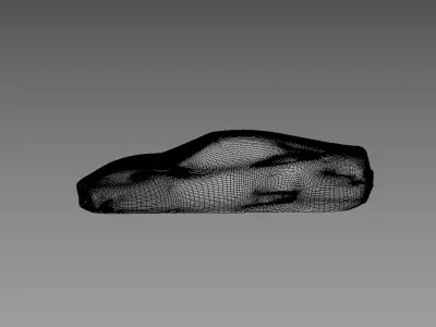 The silhouette of the car 2003 Ferrari 360 Challenge Stradale 3D print model