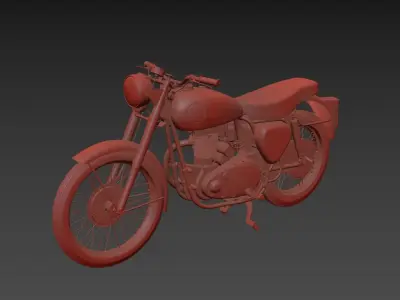 BSA M24 Gold Star Low-poly 3D model