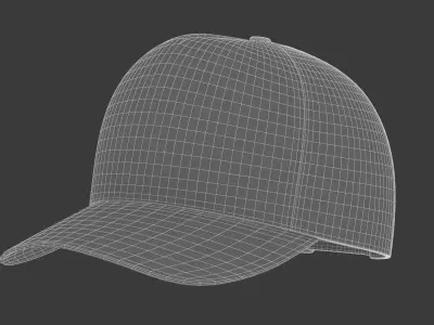 Baseball Cap Trucker 3D model