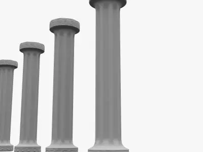 Stylized Greek Pillar 3D model
